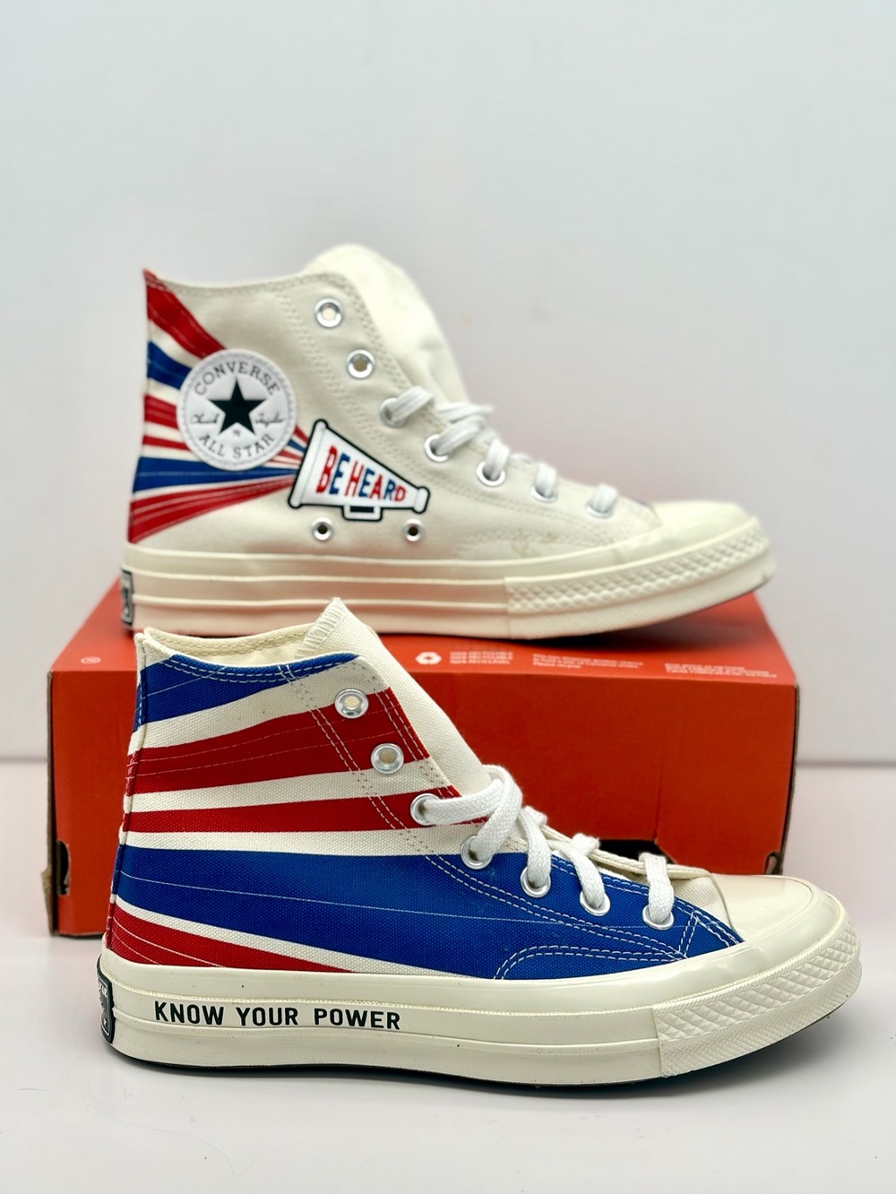 Converse Chuck Taylor All Star High Top Sneakers - Red/Blue/White